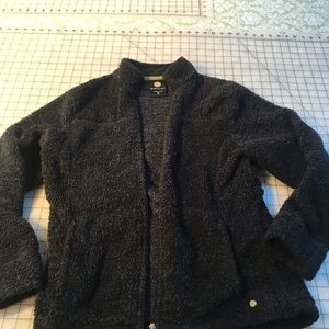 Blk fleece. Xl. Zipp up. High neck.